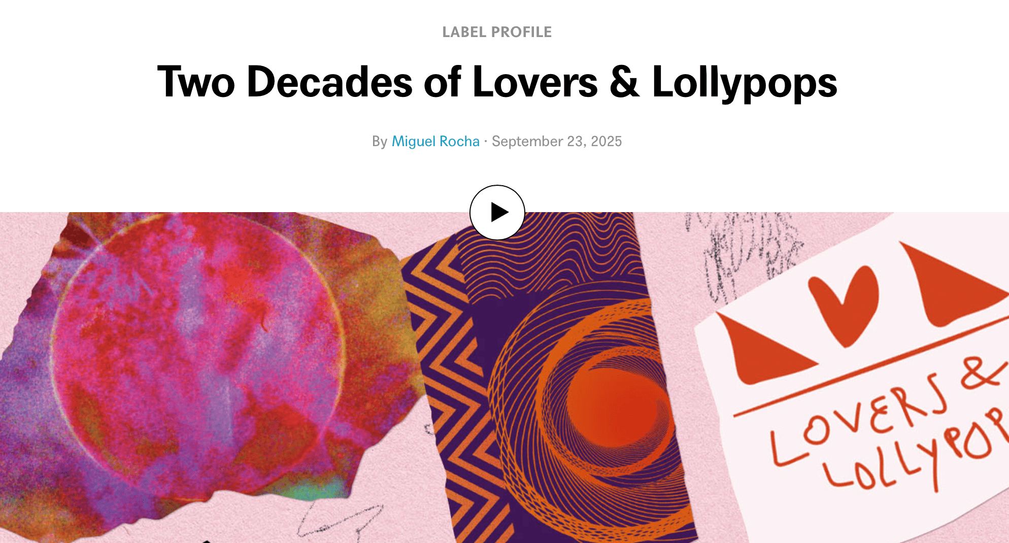 Duas décadas de Lovers & Lollypops @ Bandcamp Daily